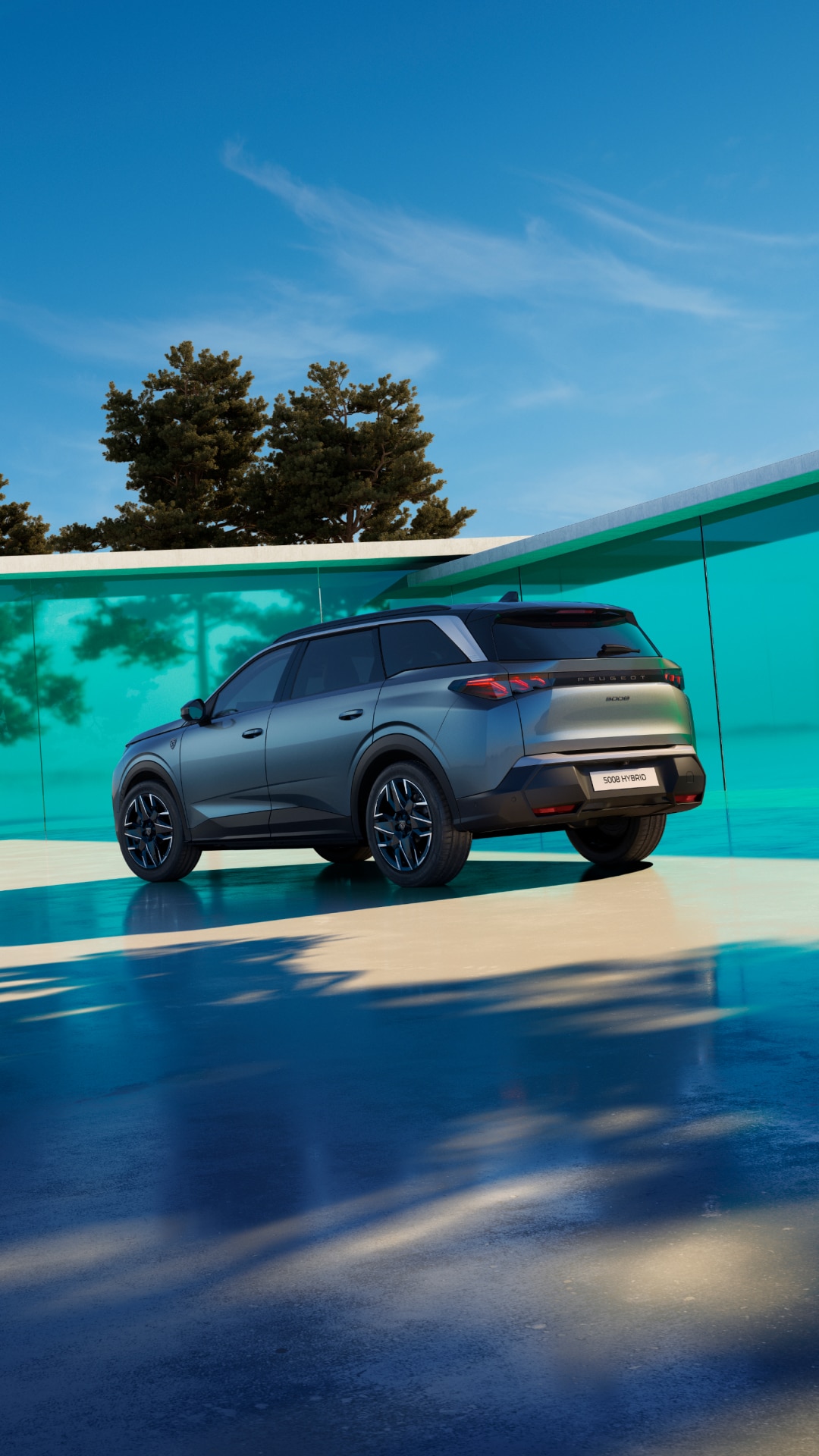 PEUGEOT 5008 Hybrid vista trasera
