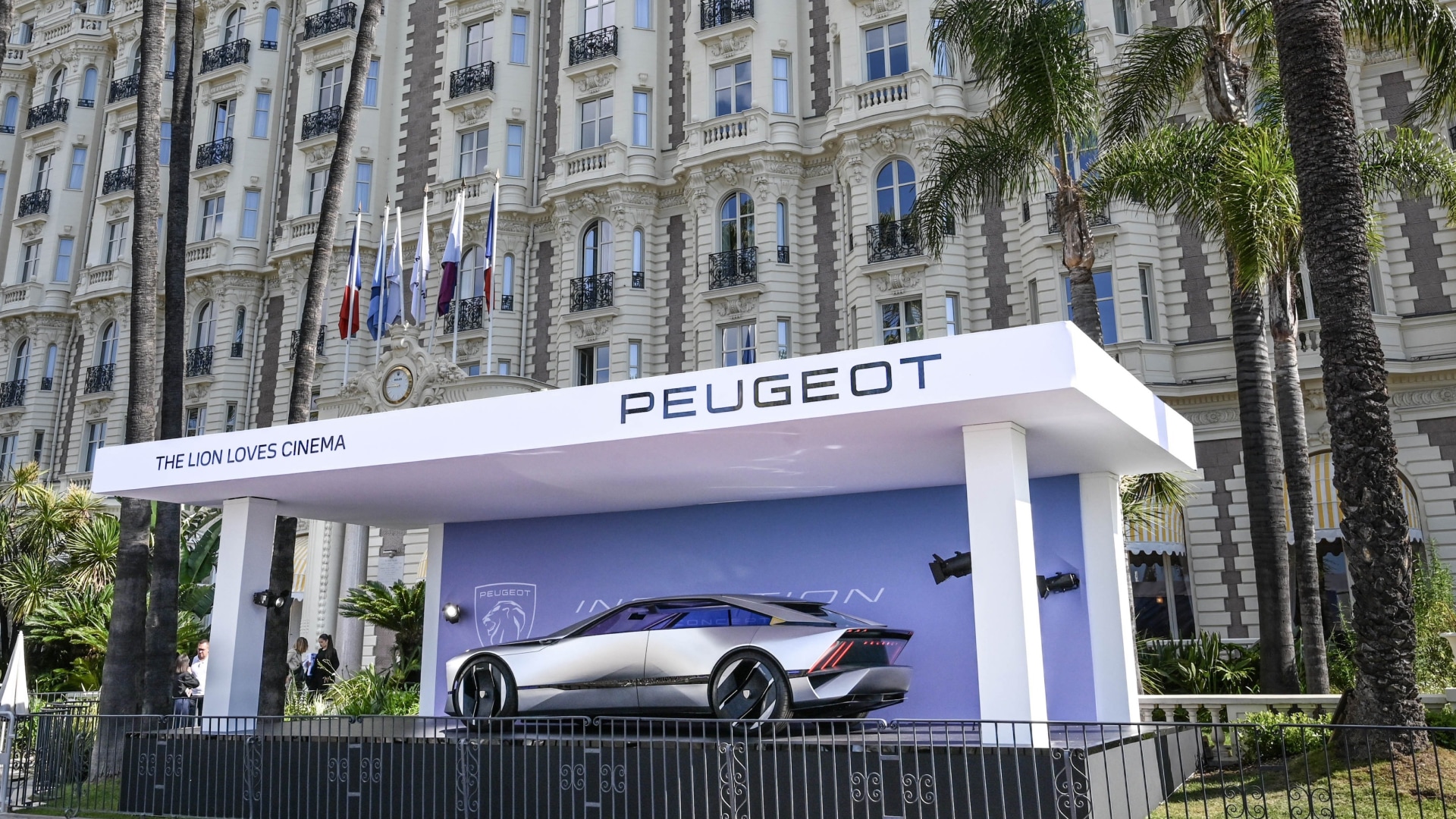 Concept car PEUGEOT Inception en el Festival de Cannes