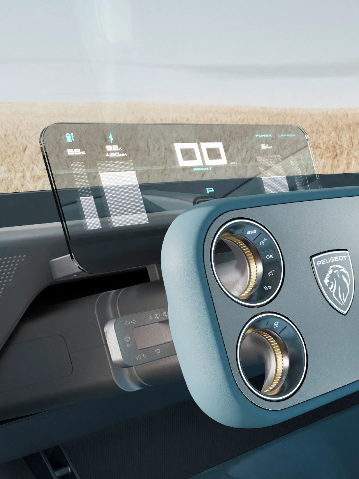 PEUGEOT RCZ Vision con cuadro de instrumentos transparente