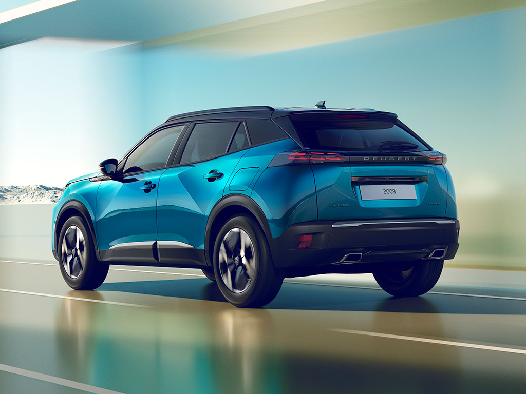 Vista trasera del PEUGEOT 2008 Hybrid