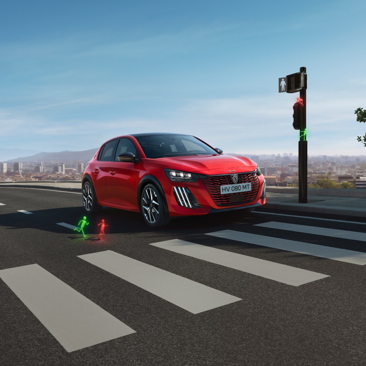 PEUGEOT E-208 vista frontal