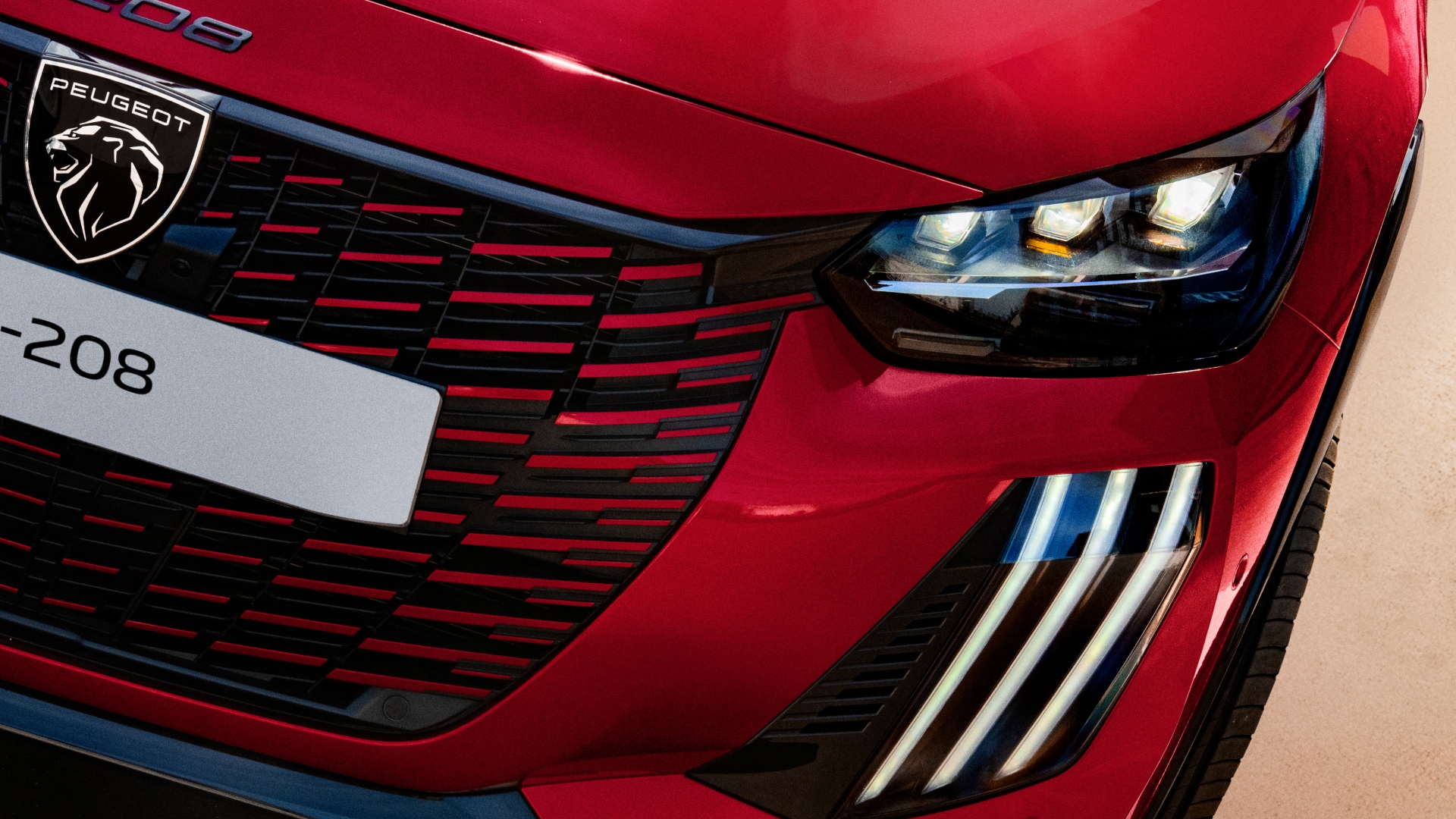 PEUGEOT E-208 vista frontal