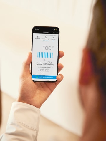 App MyPeugeot, coche cargando