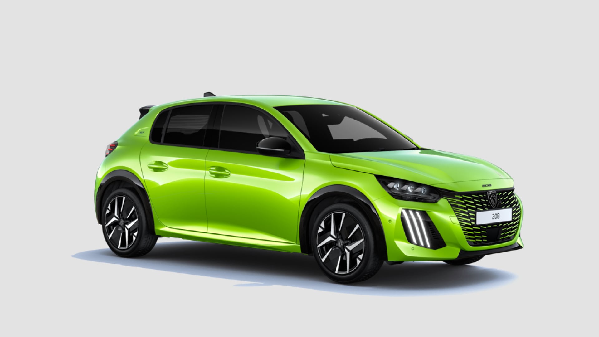 Vista frontal del PEUGEOT 208