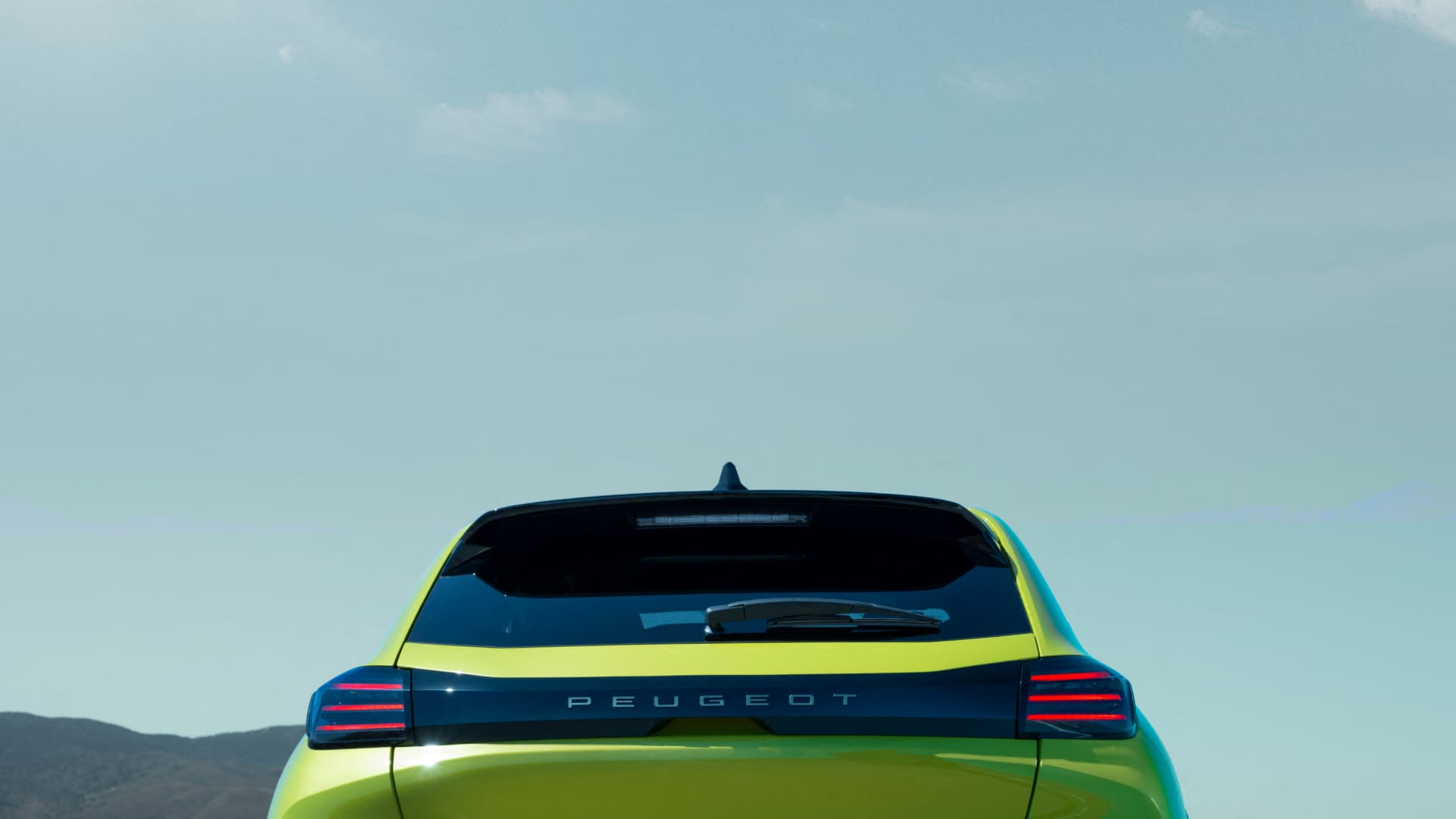 Vista trasera del PEUGEOT 208